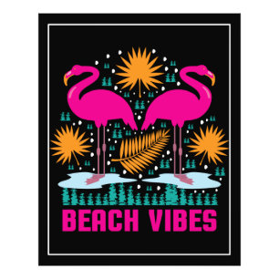 Foto Beach Vibes Pink Flamingos-19501
