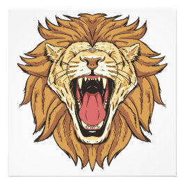 Foto beautiful lion head design