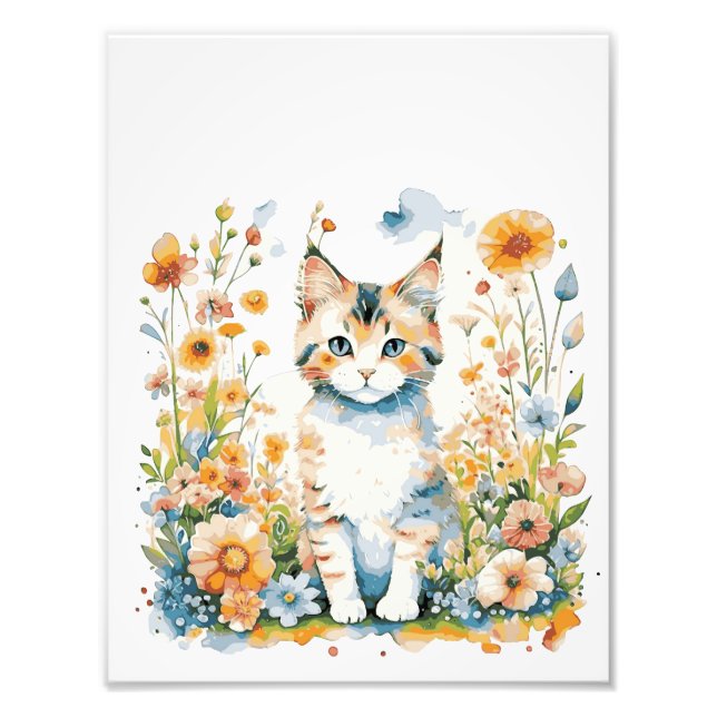 Foto Bebê de gato fofo (Frente)