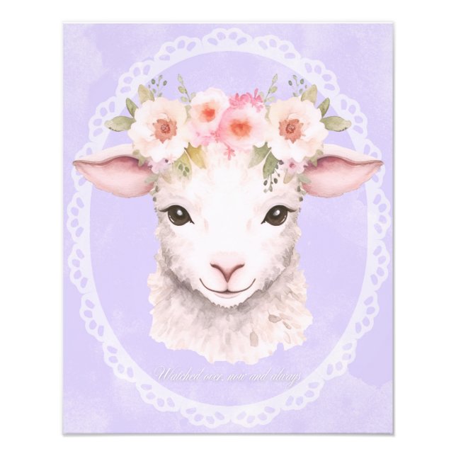 Foto Bebê-Lambe com Arte de Enfermeiro da Coroa Flor (Frente)