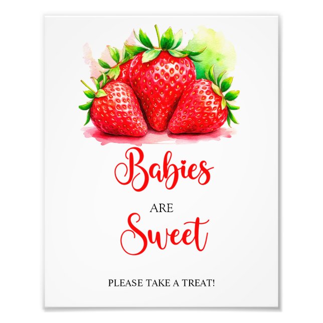 Foto Bebês De Morango São Sinal De Chá Doce (Frente)