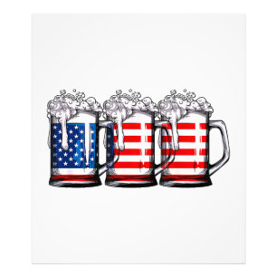 Foto Beer American Flag 4 de julho Men Merica Dr.