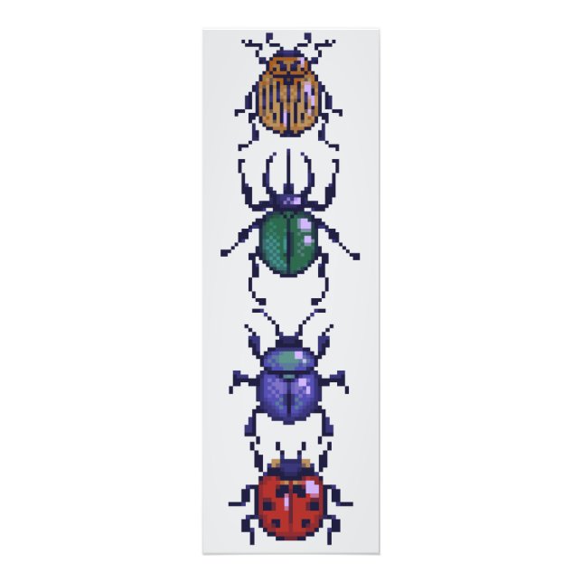 Foto Beetle, kevers pixelart (Frente)