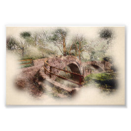 Foto Beggars Bridge, Glaisdale - Watercolour Art