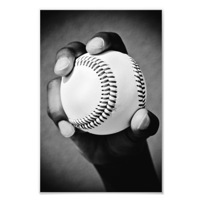 Foto beisebol na mão (Frente)