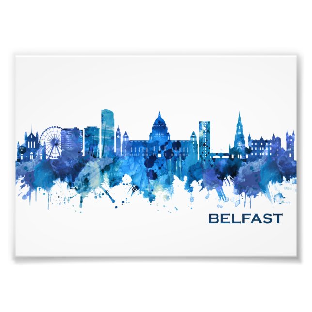 Foto Belfast Norte Ireland Skyline Blue (Frente)
