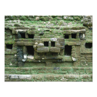 Foto Belize Lamanai Mayan Ruins Jaguar Mask Viagem