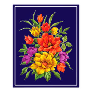 Foto Belo Buquê De Flores Em Aquarela-34123