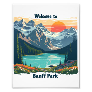 Foto Bem-vindo ao Banff National Canadian Park