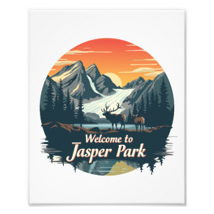 Foto Bem-vindo ao Parque Nacional Canadiano Jasper