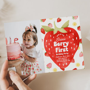 Foto Berry Primeiro Convites de Aniversário