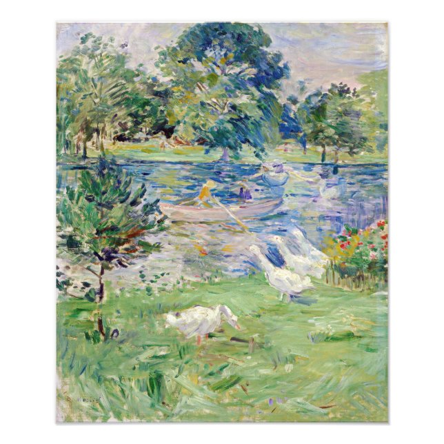Foto Berthe Morisot - Menina num Barco com Gansos (Frente)