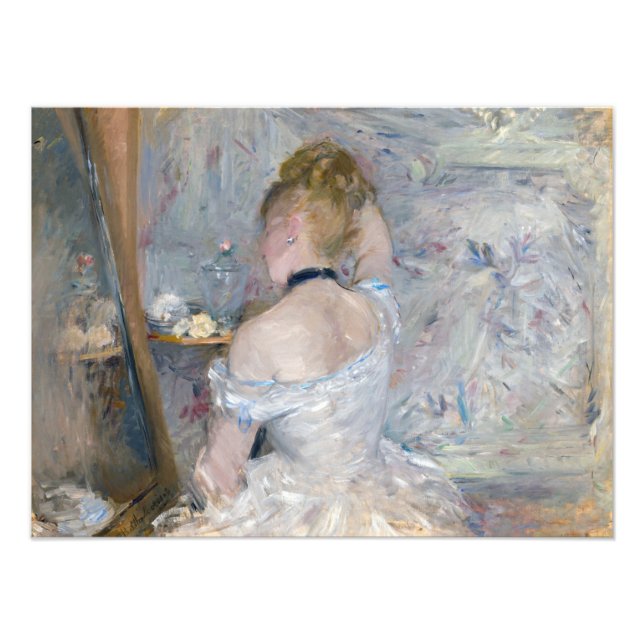 Foto Berthe Morisot - Mulher na sua Toilette (Frente)