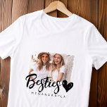 Foto BFF dos Melhores Amigos do Coração Moderno Gr<br><div class="desc">Design é composto por tipografia divertida e divertida com fontes sans serif e serif. Adicionar uma foto personalizada.</div>