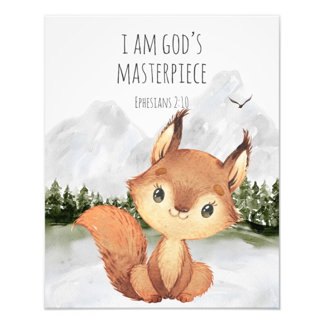 Foto Bible Verse I am God's Masterpiece (Frente)