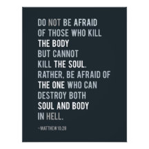 Bíblia cristã Verse matthew 10:28 Verdade