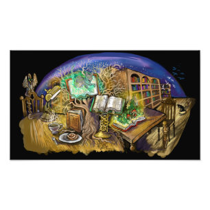 Foto Biblioteca de impressão vivo da arte dos sonhos