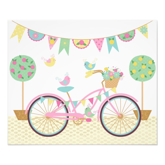 Foto Bicicleta Cor-de-Rosa (Frente)