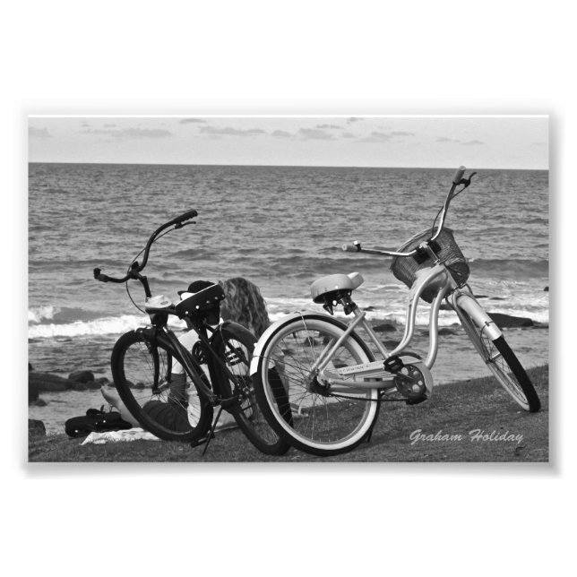 Foto Bicicletas junto ao mar (Frente)