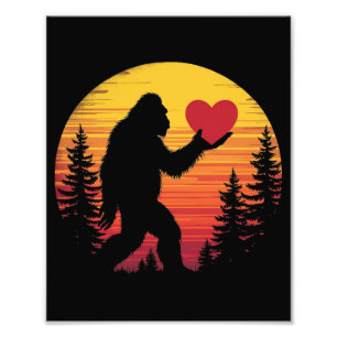 Foto Bigfoot Heart Namorados Adora Sasquatch Sunset