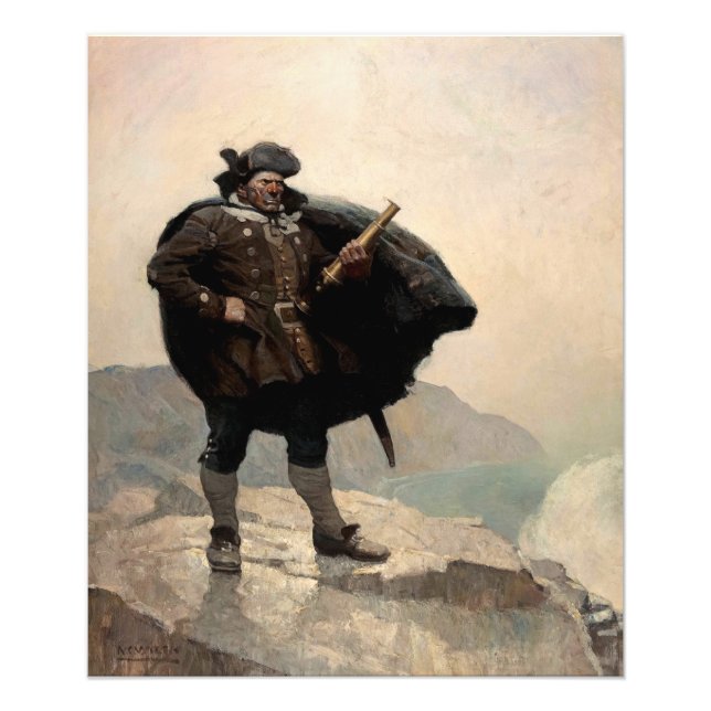Foto Billy Bones, ilha do tesouro por N. C. Wyeth (Frente)