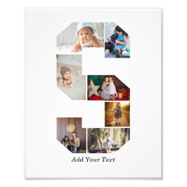 Foto Black and White Letter S Photo Collage