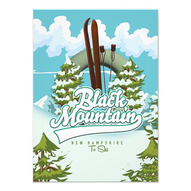 Foto Black Mountain New Hampshire Ski poster (Frente)
