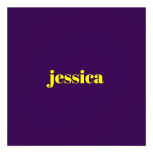 Foto Bloco de cor minimalista nome personalizado