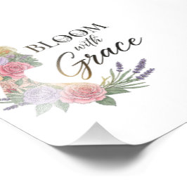 Foto Bloom com Grace Elegant Floral Woman Silhouette