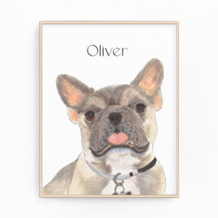 Foto Blue Fawn Frenchie francês Bulldog Art personaliza