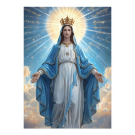 Foto Blue VIrgin Mary Heavenly