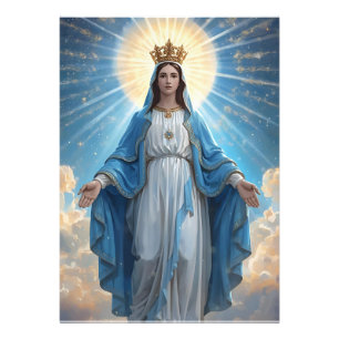 Foto Blue VIrgin Mary Heavenly