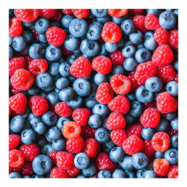 Foto Blueberries and Raspberries