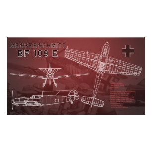 Foto Blueprint do Messerschmitt Bf 109