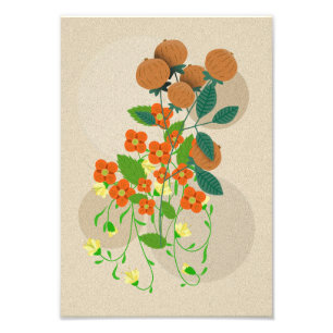Foto Boho Sunshine Minimalista Daisy Wall Art