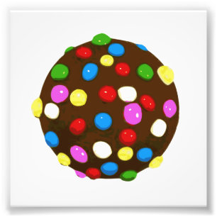 Foto Bola da cor dos doces de chocolate