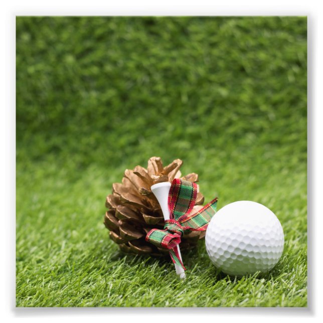 Foto Bolinha de Golfe e pinho de pinheiro de Natal (Frente)