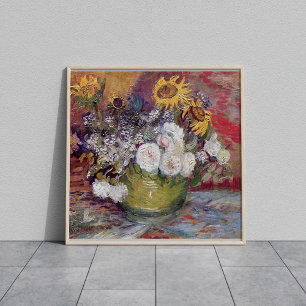 Foto Bolota Com Rosas De Girassóis E Outras Flores 