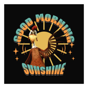 Foto Bom dia Sunshine Engraçado Rooster