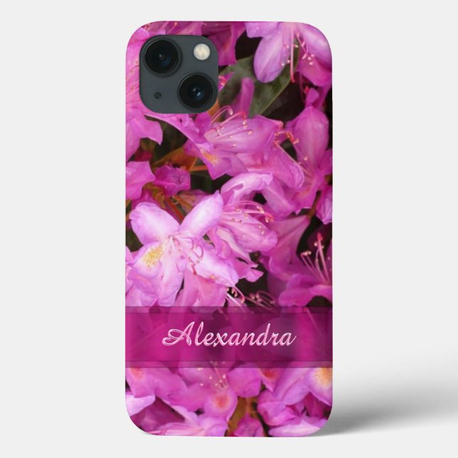 Foto bonito de flor rosa personalizada (Verso)