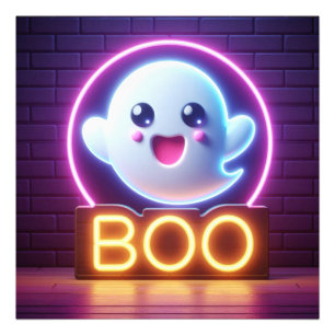 Foto BOO Yellow Halloween Ghost