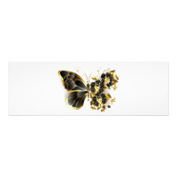 Borboleta Flor de Ouro com Orquídea Preta