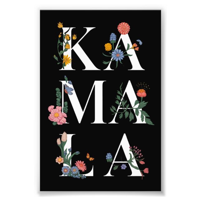 Foto Botânica Kamala Harris Voting 2024 Floral Voter (Frente)