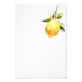 Foto Botanical Lemon Watercolor Art Print-Stage3