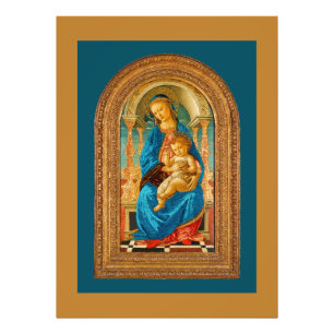 Foto Botticelli (1445-1510) Madonna & Criança Enthroned