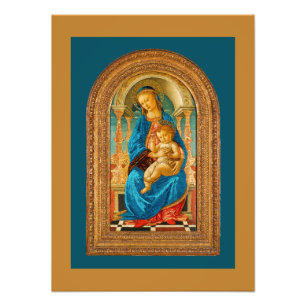 Foto Botticelli (1445-1510) Madonna & Criança Enthroned