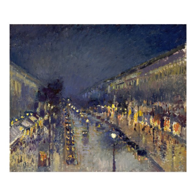 Foto Boulevard Montmartre na Night Pissarro (Frente)