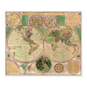 Foto BOWLES Novo e preciso mapa do mundo discando