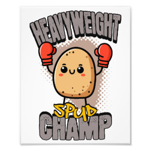 Foto Boxe de Batata Campeão Peso-Pesado Spud