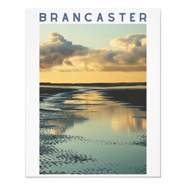 Foto Brancaster Beach Reflections at Sunset, Norfolk (Frente)